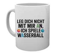 Capzy Leg Dich Nicht Mit Mir An Ich Spiele Wasserball Glas Bier Becher Tasse Tasse Mug Cup