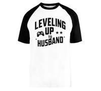 Capzy Leveling Up to Husband Baseball T-Shirt Unisex Men Women Short Sleeve