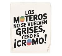 Capzy Los Moteros No Se Vuelven Grises ¡Eso Es Cromo Vidrio Cerveza Taza Sac à Provisions Réutilisable Shopping Bag Beige