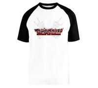 Capzy Maximum The Hormone Blanc Unisex Baseball T-Shirt Manches Courtes Mens Womens
