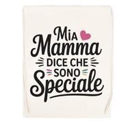 Capzy Mia Mamma Dice Che Sono Speciale Bicchiere Birra Tazza Sac à Provisions Réutilisable Shopping Bag Beige