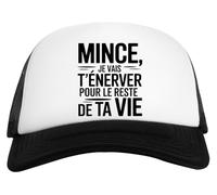 Capzy Mince Je Vais T’énerver pour Le Reste De Ta Vie Un Verre Bière Agresser Tasse Casquette De Baseball Unisexe Enfants Blanche Et Noire Baseball Cap Unisex Kids Black White