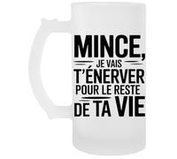 Capzy Mince Je Vais T’énerver Pour Le Reste De Ta Vie Un Verre Bière Agresser Tasse Chope À Biere Beer Mug