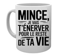 Capzy Mince Je Vais T’énerver Pour Le Reste De Ta Vie Un Verre Bière Agresser Tasse Tasse Mug Cup
