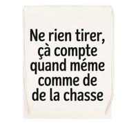 Capzy Ne Rien Tirer Ça Compte Quand Même Un Verre Bière Agresser Tasse Sac à Provisions Réutilisable Shopping Bag Beige
