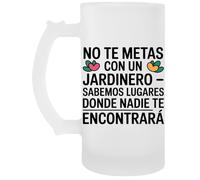 Capzy No Te Metas Con Un Jardinero - Sabemos Lugares Vidrio Cerveza Taza Chope À Biere Beer Mug