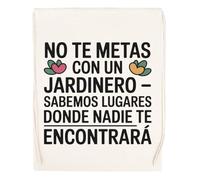 Capzy No Te Metas Con Un Jardinero - Sabemos Lugares Vidrio Cerveza Taza Sac à Provisions Réutilisable Shopping Bag Beige