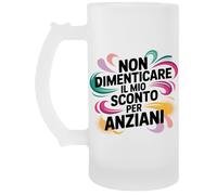 Capzy Non Dimenticare Il Mio Sconto Per Anziani Bicchiere Birra Tazza Chope À Biere Beer Mug