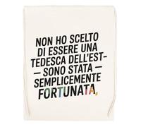 Capzy Non Ho Scelto Di Essere Una Tedesca Dell'est Bicchiere Birra Tazza Sac à Provisions Réutilisable Shopping Bag Beige