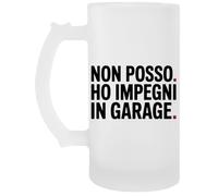 Capzy Non Posso Ho Impegni In Garage Bicchiere Birra Tazza Chope À Biere Beer Mug