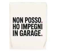 Capzy Non Posso Ho Impegni In Garage Bicchiere Birra Tazza Sac à Provisions Réutilisable Shopping Bag Beige