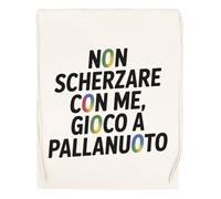 Capzy Non Scherzare Con Me Gioco A Pallanuoto Bicchiere Birra Tazza Sac à Provisions Réutilisable Shopping Bag Beige