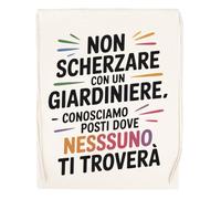 Capzy Non Scherzare Con Un Giardiniere Bicchiere Birra Tazza Sac à Provisions Réutilisable Shopping Bag Beige