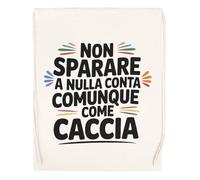 Capzy Non Sparare A Nulla Conta Comunque Bicchiere Birra Tazza Sac à Provisions Réutilisable Shopping Bag Beige