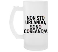 Capzy Non Sto Urlando Sono Coreanoa Bicchiere Birra Tazza Chope À Biere Beer Mug