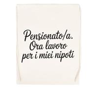 Capzy Pensionatoa Ora Lavoro Per I Miei Nipoti Bicchiere Birra Tazza Sac à Provisions Réutilisable Shopping Bag Beige