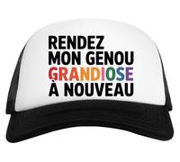 Capzy Rendez Mon Genou Grandiose À Nouveau Un Verre Bière Agresser Tasse Casquette De Baseball Unisexe Enfants Blanche Et Noire Baseball Cap Unisex Kids Black White