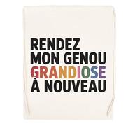 Capzy Rendez Mon Genou Grandiose À Nouveau Un Verre Bière Agresser Tasse Sac à Provisions Réutilisable Shopping Bag Beige