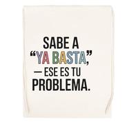 Capzy Sabe A Ya Basta - Ese Es Tu Problema Vidrio Cerveza Taza Sac à Provisions Réutilisable Shopping Bag Beige