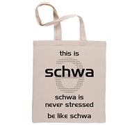 Capzy Schwa Is Never Stressed Sac à Provisions Réutilisable Shopping Bag Beige