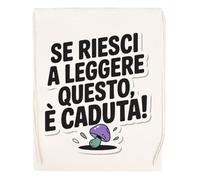 Capzy Se Riesci A Leggere Questo È Caduta Bicchiere Birra Tazza Sac à Provisions Réutilisable Shopping Bag Beige