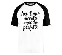 Capzy Sei Il Mio Piccolo Mondo Perfetto Baseball T-Shirt Unisex Men Women Short Sleeve