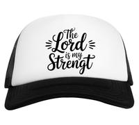Capzy The Lord is My Strength Casquette De Baseball Unisexe Blanche Et Noire Baseball Cap Unisex Black White