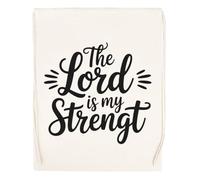 Capzy The Lord Is My Strength Sac à Provisions Réutilisable Shopping Bag Beige