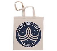 Capzy The Orville - Planetary Union Logo Sac à Provisions Réutilisable Shopping Bag Beige