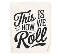 Capzy This Is How We Roll Sac à Provisions Réutilisable Shopping Bag Beige