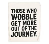 Capzy Those Who Wobble Get More Out Of The Journey Sac à Provisions Réutilisable Shopping Bag Beige