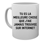 Capzy Tu Es La Meilleure Chose Que J’aie Jamais Trouvée Sur Internet Un Verre Bière Agresser Tasse Tasse Mug Cup