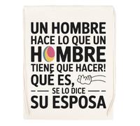 Capzy ¡Un Hombre Hace Lo Que Un Hombre Tiene Vidrio Cerveza Taza Sac à Provisions Réutilisable Shopping Bag Beige