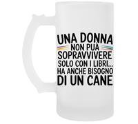 Capzy Una Donna Non Può Sopravvivere Solo Con Bicchiere Birra Tazza Chope À Biere Beer Mug