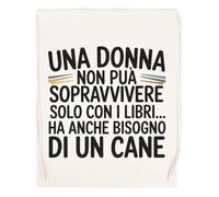 Capzy Una Donna Non Può Sopravvivere Solo Con Bicchiere Birra Tazza Sac à Provisions Réutilisable Shopping Bag Beige