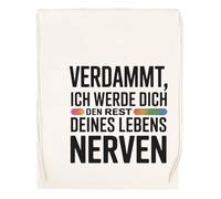 Capzy Verdammt Ich Werde Dich Den Rest Deines Glas Bier Becher Tasse Sac à Provisions Réutilisable Shopping Bag Beige