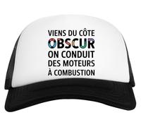 Capzy Viens du Côté Obscur - on Conduit des Moteurs Un Verre Bière Agresser Tasse Casquette De Baseball Unisexe Enfants Blanche Et Noire Baseball Cap Unisex Kids Black White