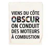 Capzy Viens Du Côté Obscur - On Conduit Des Moteurs Un Verre Bière Agresser Tasse Sac à Provisions Réutilisable Shopping Bag Beige