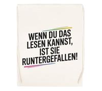 Capzy Wenn Du Das Lesen Kannst Ist Sie Runtergefallen Glas Bier Becher Tasse Sac à Provisions Réutilisable Shopping Bag Beige