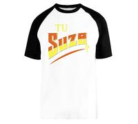 Capzy You Tu Suze Blanc Unisex Baseball T-Shirt Manches Courtes Mens Womens