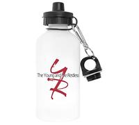 Capzy Young And Restless Blanc Bouteille D'eau Aluminium Pour L'extérieur Pollutant Free White Watter Bottle For Outdoors