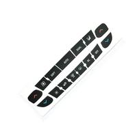 CAQRBCX Autocollant Bouton Compatible avec pour Scenic Autocollants Réparation Bouton Audio Autocollants Bouton Multifonctions Autocollants Bouton Kit D'étiquettes Commutateur Voiture