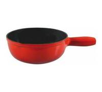 Poêlon à fondue - NOUVEL - 22 cm - 2 L - Fonte - Rouge - 4 à 6 personnes