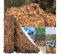 CAQXAQP Désert Filet de Camouflage Militaire 3mx8m Protection Solaire et Décoration Extérieure pour Camping Chasse Jardin Voiture - 210D Tissu Oxford Résistant