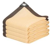 CAQXAQP Voile d’Ombrage Rectangulaire, Toile Ombrage Extérieur Pergola, Filet Anti Soleil Protection UV, sur Mesure Taille & Couleur au Choix - pour Jardin Potager Balcon Serre