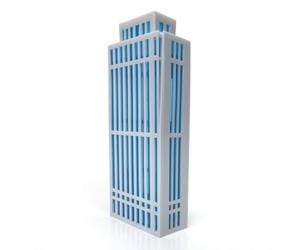 CAQYPVH Bâtiment en modèle architectural maquette structure rectangulaire creuse composant miniature pour disposition citoyens, style to 1