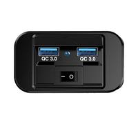 Car 12V USB Charger - ABS Flame Retardant 12-24V Quick Charge USB Power