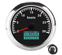 Car 3 dans la jauge du compteur de vitesse avec affichage multifonctionnel pour les bateaux automobiles à faible consommation de puissance durée de vie élevée facile à lire dans (Cadran noir)