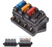 Car 4 Way Circuit Standard ATO Blade Fusible Box Block Holder 12V / 24V + 4 Way Fusible Câblage de protection
