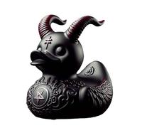 Car accesories, Gothic Devil Duck, Automobile Duck Ornament, Collectible Duck Sculpture, Dashboard Animal Art, DecoratAnimal Art Sculpture For Study Room Bedroom Studio Living Room Home Dormitory